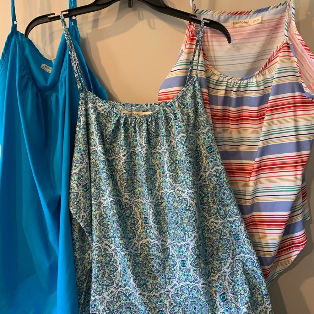 3 Plus size Cami’s NWOT